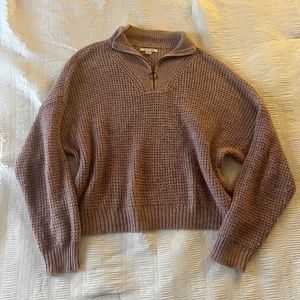 American Eagle Quarter Zip Sweater